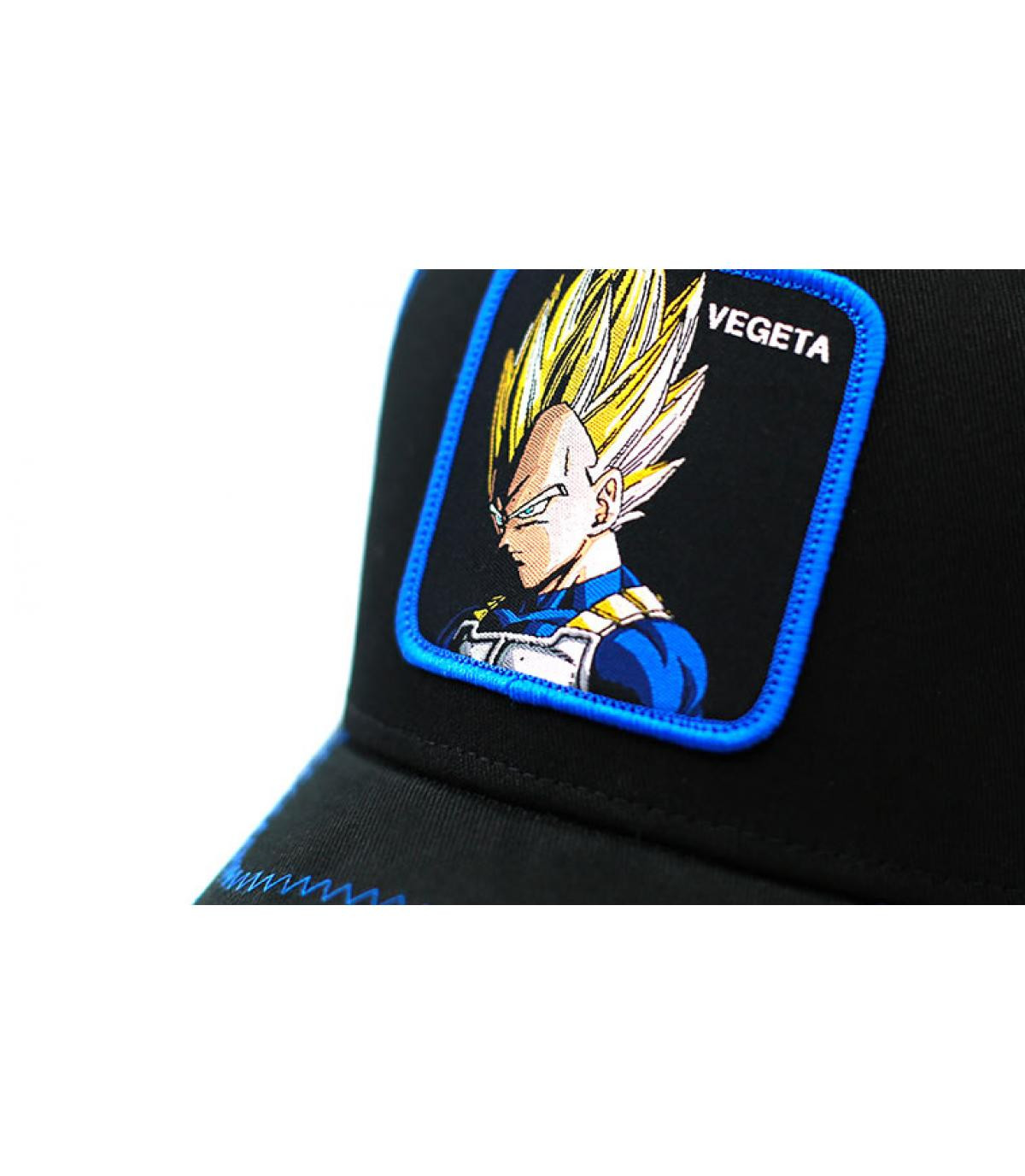 black blue Vegeta trucker.